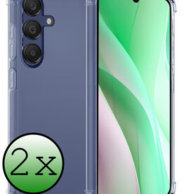 BASEY. BASEY. Samsung Galaxy A15 Hoesje Shockproof - Transparant - 2 PACK