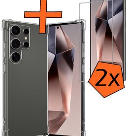 Nomfy Nomfy Samsung Galaxy S24 Ultra Hoesje Shockproof Met 2x Screenprotector