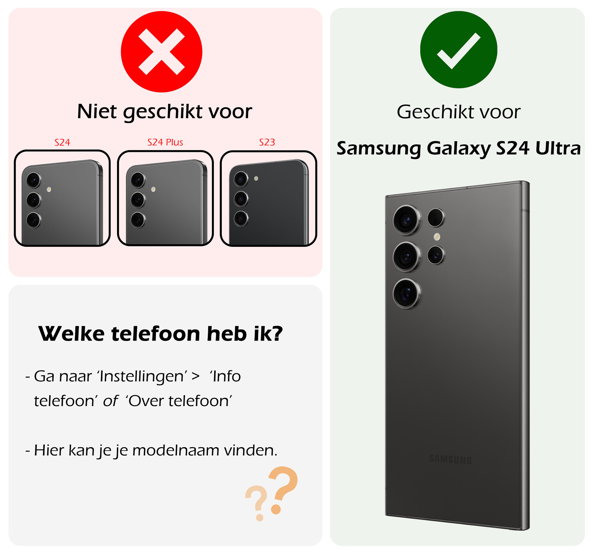 Nomfy Hoesje Geschikt voor Samsung S24 Ultra Hoesje Shock Proof Cover Case Shockproof Met 2x Screenprotector - Hoes Geschikt voor Samsung Galaxy S24 Ultra Hoes Siliconen Back Case - Transparant