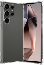 Nomfy Hoesje Geschikt voor Samsung S24 Ultra Hoesje Shock Proof Cover Case Shockproof - Hoes Geschikt voor Samsung Galaxy S24 Ultra Hoes Siliconen Back Case - Transparant