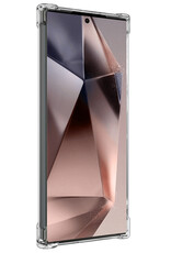 Nomfy Hoesje Geschikt voor Samsung S24 Ultra Hoesje Shock Proof Cover Case Shockproof - Hoes Geschikt voor Samsung Galaxy S24 Ultra Hoes Siliconen Back Case - Transparant