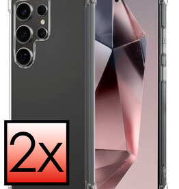 NoXx NoXx Samsung Galaxy S24 Ultra Hoesje Shockproof - Transparant - 2 PACK