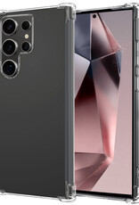 NoXx Hoes Geschikt voor Samsung S24 Ultra Hoesje Siliconen Cover Shock Proof Back Case Shockproof Hoes - Transparant