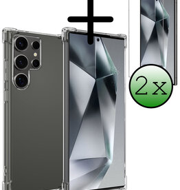 BASEY. BASEY. Samsung Galaxy S24 Ultra Hoesje Shockproof Met 2x Screenprotector