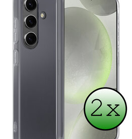 BASEY. BASEY. Samsung Galaxy S24 Plus Hoesje Siliconen - Transparant - 2 PACK
