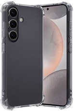 Nomfy Hoesje Geschikt voor Samsung S24 Hoesje Shock Proof Cover Case Shockproof - Hoes Geschikt voor Samsung Galaxy S24 Hoes Siliconen Back Case - Transparant