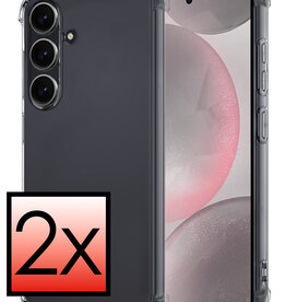 NoXx NoXx Samsung Galaxy S24 Hoesje Shockproof - Transparant - 2 PACK