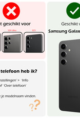 Nomfy Hoesje Geschikt voor Samsung S24 Plus Hoesje Pasjeshouder Shockproof Pas Houder Met Screenprotector - Hoesje Geschikt voor Samsung Galaxy S24 Plus Hoes Met Kaarthouder - Transparant