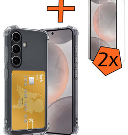 Nomfy Nomfy Samsung Galaxy S24 Hoesje Pashouder Met 2x Screenprotector