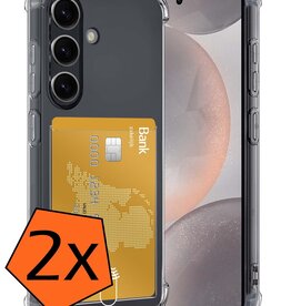 Nomfy Nomfy Samsung Galaxy S24 Hoesje Pashouder - 2 PACK