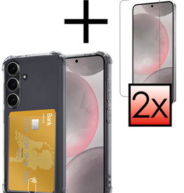 NoXx NoXx Samsung Galaxy S24 Plus Hoesje Pashouder Met 2x Screenprotector