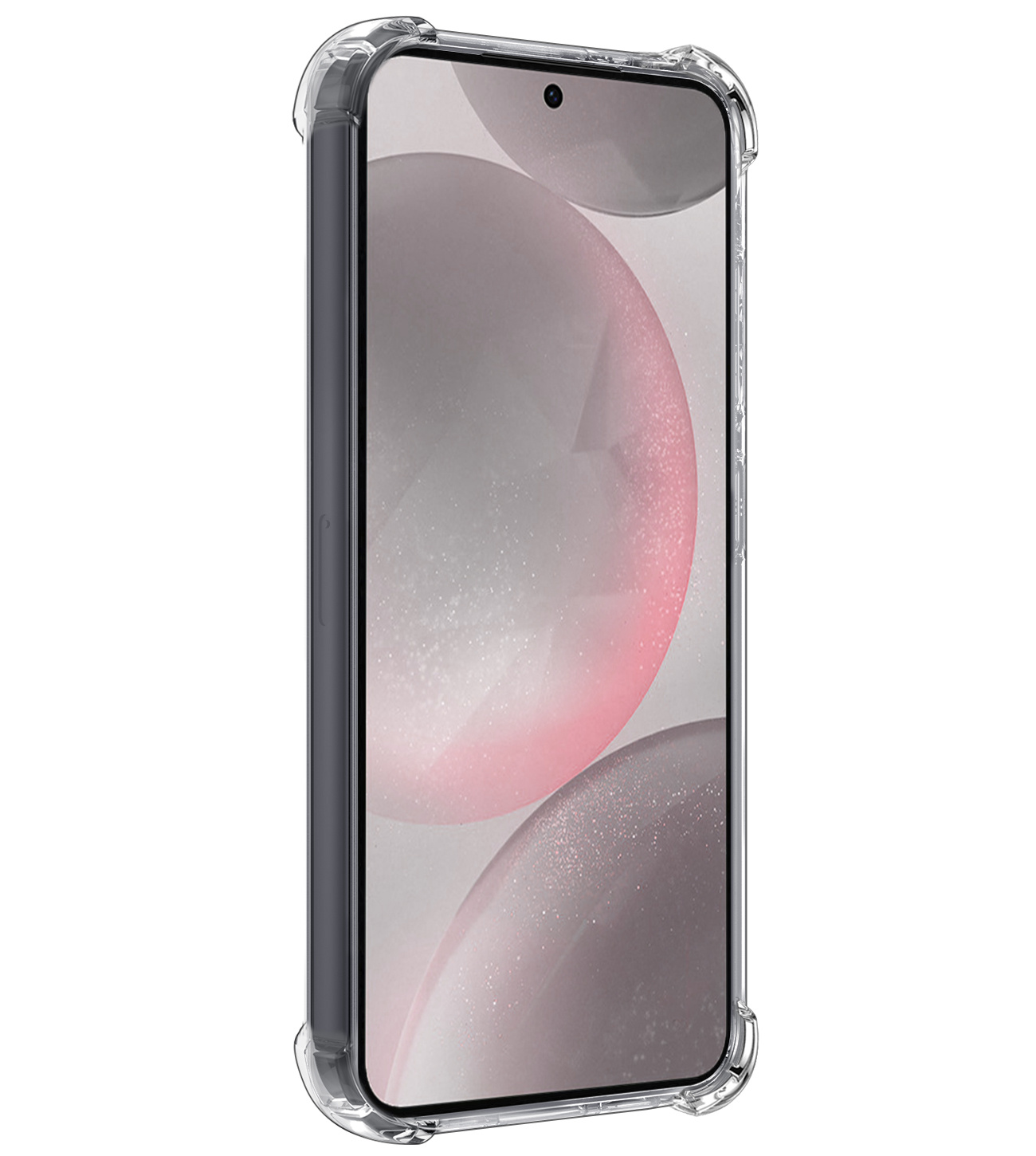 NoXx Hoes Geschikt voor Samsung S24 Plus Hoesje Pasjeshouder Cover Shock Proof Case Siliconen Hoes Met Kaarthouder - Transparant - 2x