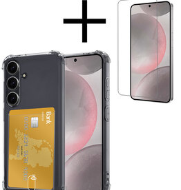 NoXx NoXx Samsung Galaxy S24 Hoesje Pashouder Met Screenprotector