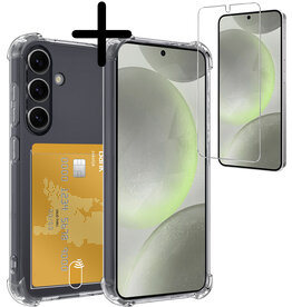 BASEY. BASEY. Samsung Galaxy S24 Plus Hoesje Pashouder Met Screenprotector
