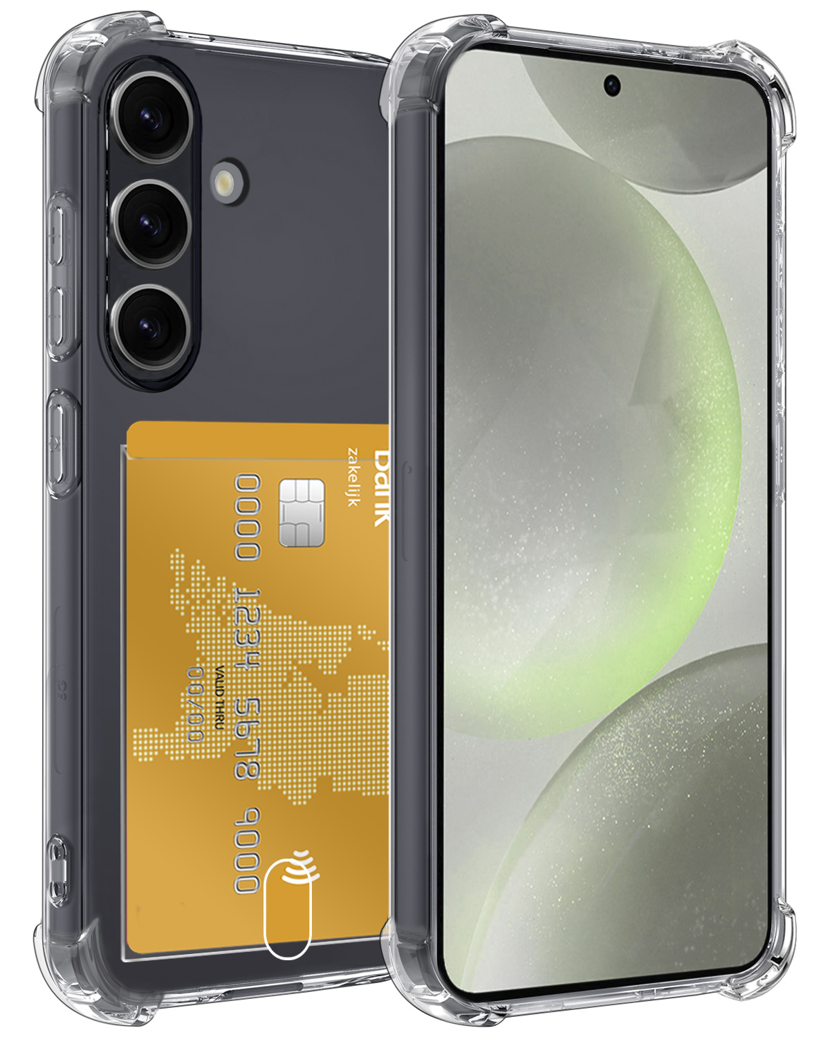 BASEY. Hoes Geschikt voor Samsung S24 Plus Hoesje Shock Proof Case Hoes - Hoesje Geschikt voor Samsung Galaxy S24 Plus Hoes Cover Shockproof - Transparant