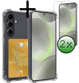 BASEY. BASEY. Samsung Galaxy S24 Hoesje Pashouder Met 2x Screenprotector