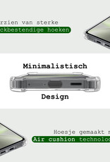 BASEY. Hoes Geschikt voor Samsung S24 Hoesje Shock Proof Case Hoes - Hoesje Geschikt voor Samsung Galaxy S24 Hoes Cover Shockproof - Transparant - 2 Stuks