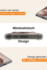 Nomfy Hoesje Geschikt voor Samsung S24 Ultra Hoesje Pasjeshouder Shockproof Pas Houder Met 2x Screenprotector - Hoesje Geschikt voor Samsung Galaxy S24 Ultra Hoes Met Kaarthouder - Transparant