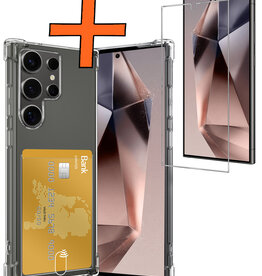 Nomfy Nomfy Samsung Galaxy S24 Ultra Hoesje Pashouder Met Screenprotector