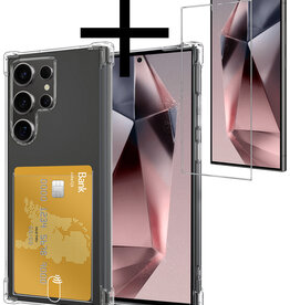 NoXx NoXx Samsung Galaxy S24 Ultra Hoesje Pashouder Met Screenprotector