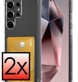 NoXx NoXx Samsung Galaxy S24 Ultra Hoesje Pashouder - 2 PACK