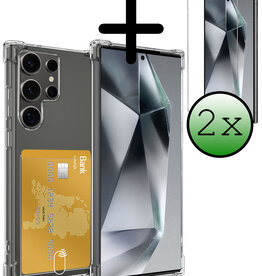 BASEY. BASEY. Samsung Galaxy S24 Ultra Hoesje Pashouder Met 2x Screenprotector