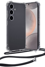 Nomfy Hoesje Geschikt voor Samsung S24 Plus Hoesje Shock Proof Transparant Met Telefoonketting Case Shock Koord - Hoesje Geschikt voor Samsung Galaxy S24 Plus Shock Proof Case Met Koord - Transparant