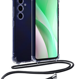 BASEY. BASEY. Samsung Galaxy A15 Hoesje Transparant Shockproof Met Zwart Koord