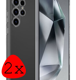 BASEY. BASEY. Samsung Galaxy S24 Ultra Hoesje Siliconen - Transparant - 2 PACK