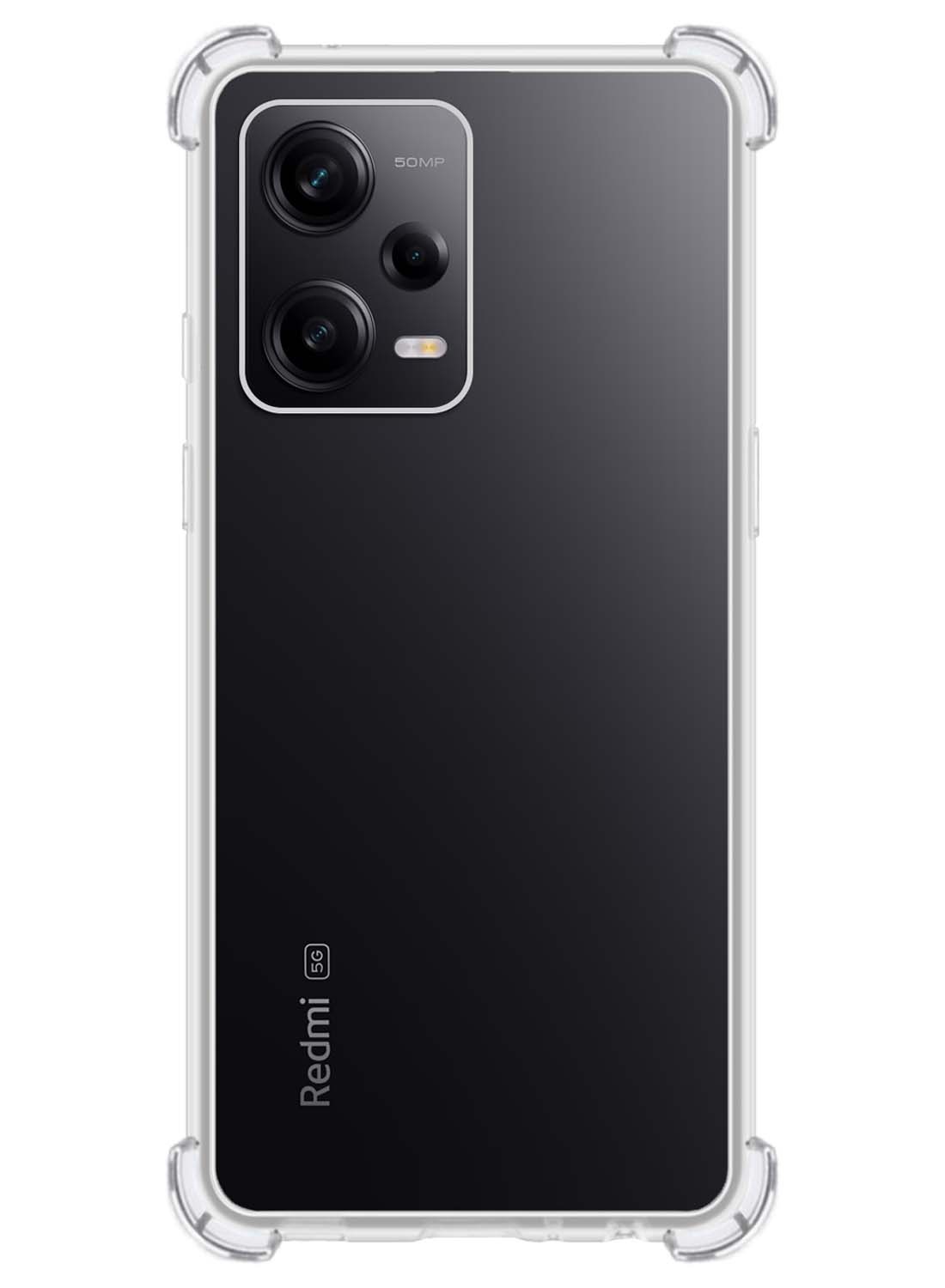 Nomfy Hoesje Geschikt voor Xiaomi Redmi Note 12 Pro Hoesje Shock Proof Cover Case Shockproof - Hoes Geschikt voor Xiaomi Redmi Note 12 Pro Hoes Siliconen Back Case - Transparant