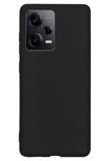 Nomfy Hoesje Geschikt voor Xiaomi Redmi Note 12 Pro Hoesje Siliconen Cover Case - Hoes Geschikt voor Xiaomi Redmi Note 12 Pro Hoes Back Case - Zwart