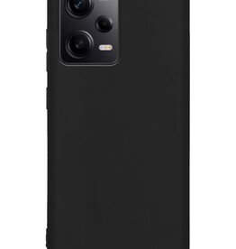 Nomfy Nomfy Xiaomi Redmi Note 12 Pro Hoesje Siliconen - Zwart