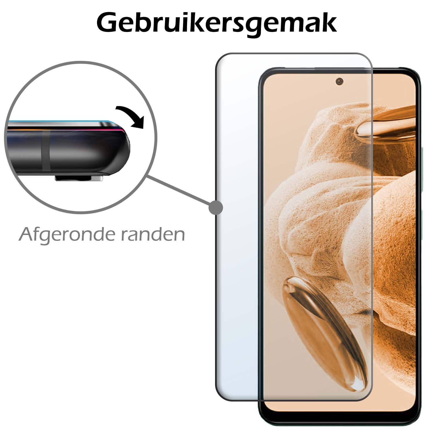 Nomfy Hoesje Geschikt voor Xiaomi Redmi Note 12 5G Hoesje Shock Proof Cover Case Shockproof Met 2x Screenprotector - Hoes Geschikt voor Xiaomi Redmi Note 12 5G Hoes Siliconen Back Case - Transparant