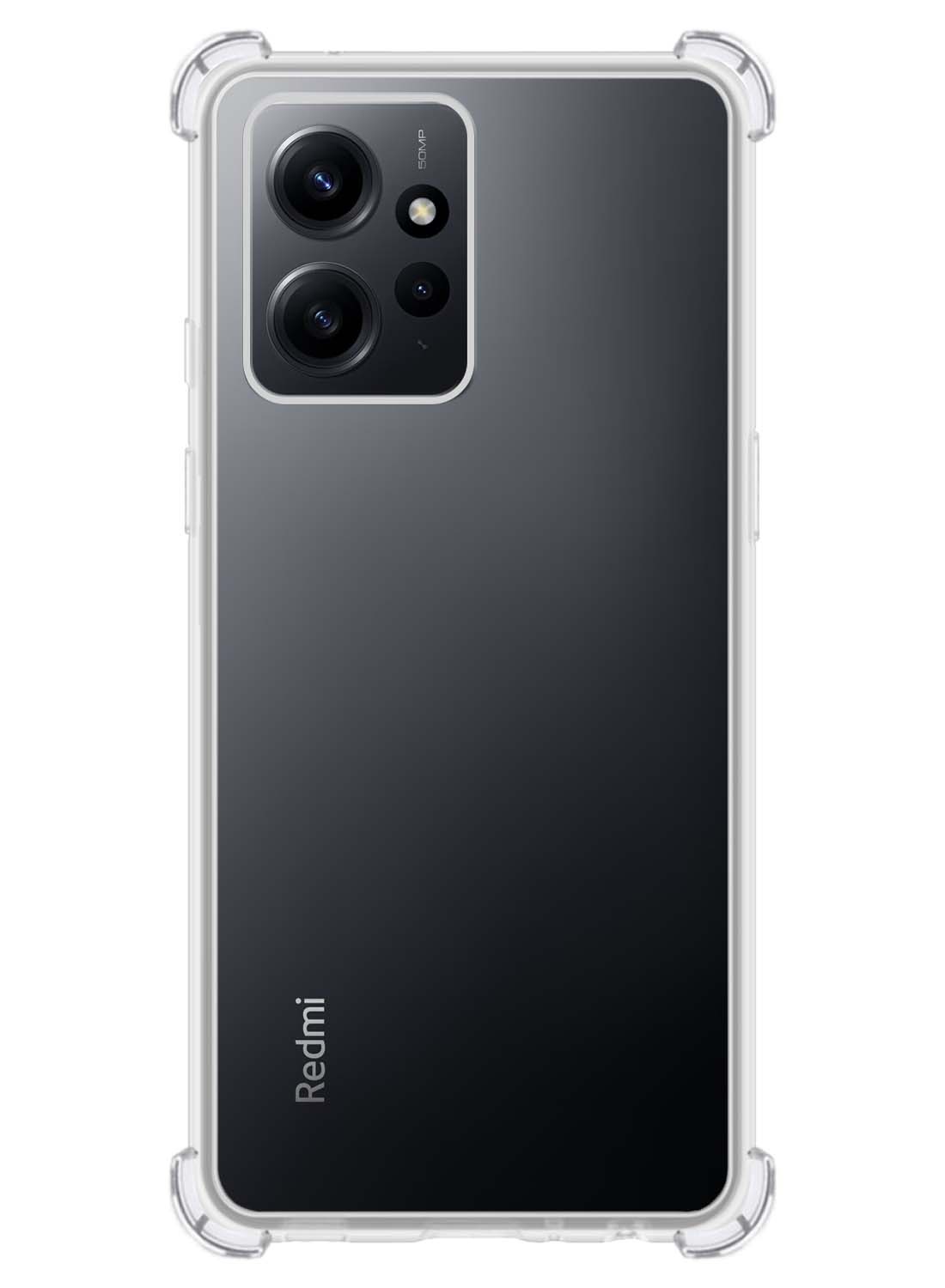 Nomfy Hoesje Geschikt voor Xiaomi Redmi Note 12 5G Hoesje Shock Proof Cover Case Shockproof - Hoes Geschikt voor Xiaomi Redmi Note 12 5G Hoes Siliconen Back Case - Transparant