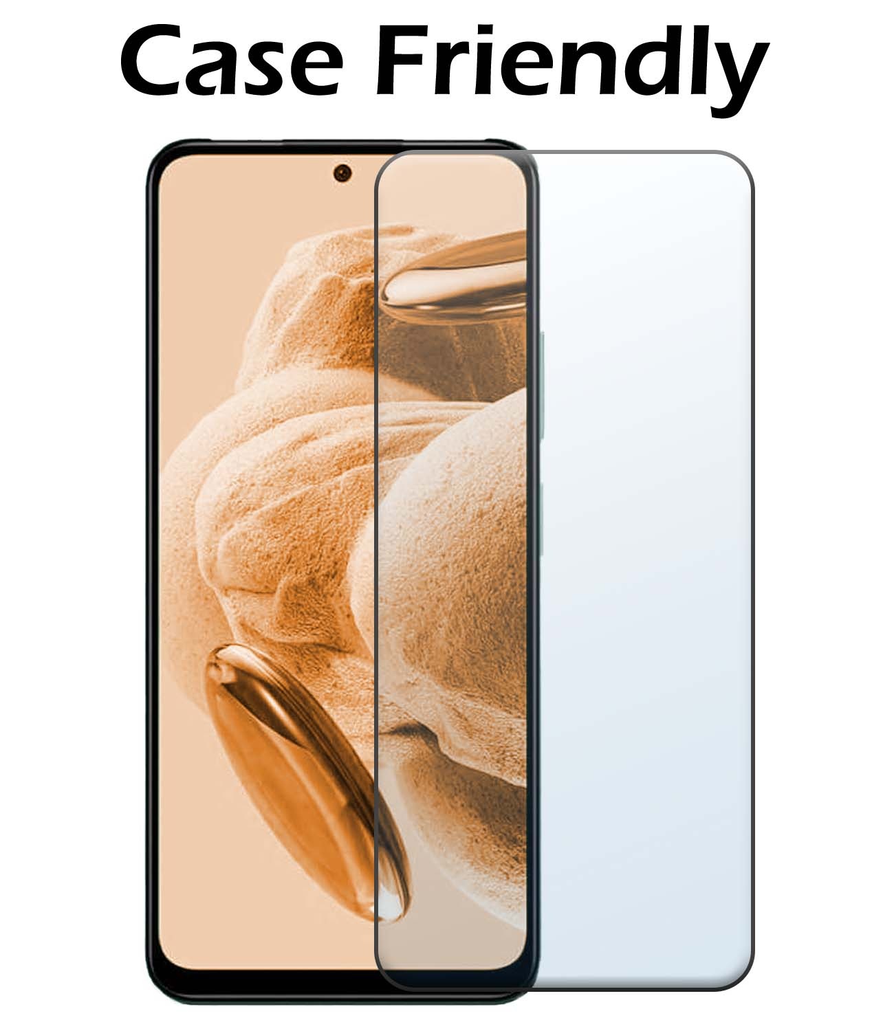 Nomfy Hoesje Geschikt voor Xiaomi Redmi Note 12 5G Hoesje Siliconen Cover Case Met Screenprotector - Hoes Geschikt voor Xiaomi Redmi Note 12 5G Hoes Back Case - Zwart