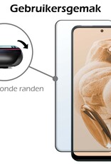 Nomfy Hoesje Geschikt voor Xiaomi Redmi Note 12 5G Hoesje Siliconen Cover Case Met Screenprotector - Hoes Geschikt voor Xiaomi Redmi Note 12 5G Hoes Back Case - Zwart