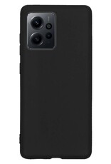 Nomfy Hoesje Geschikt voor Xiaomi Redmi Note 12 5G Hoesje Siliconen Cover Case - Hoes Geschikt voor Xiaomi Redmi Note 12 5G Hoes Back Case - Zwart