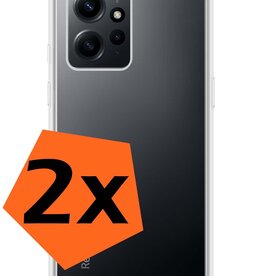 Nomfy Nomfy Xiaomi Redmi Note 12 5G Hoesje Siliconen - Transparant - 2 PACK