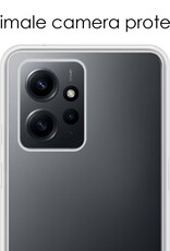 NoXx Hoes Geschikt voor Xiaomi Redmi Note 12 4G Hoesje Cover Siliconen Back Case Hoes - Transparant - 2x