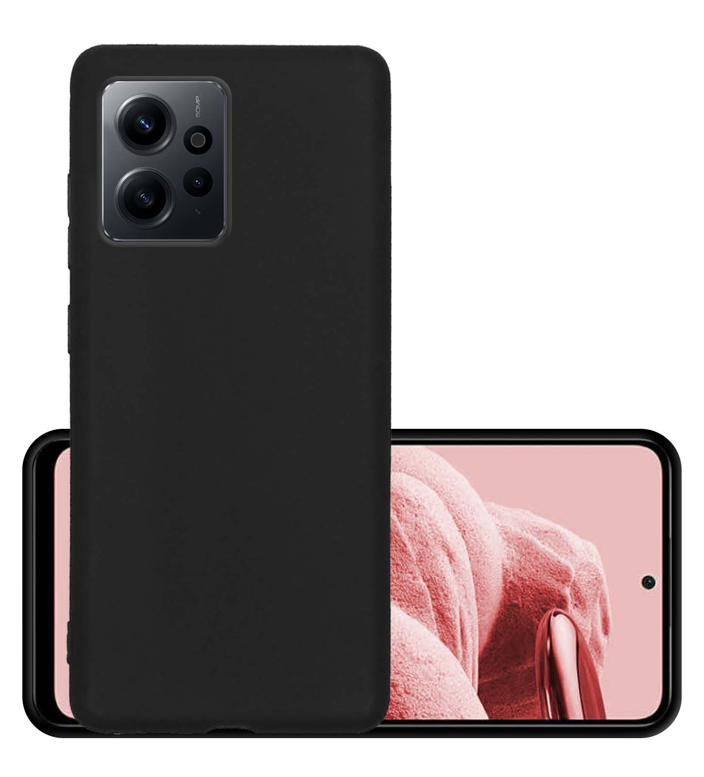 NoXx Hoes Geschikt voor Xiaomi Redmi Note 12 4G Hoesje Cover Siliconen Back Case Hoes - Zwart