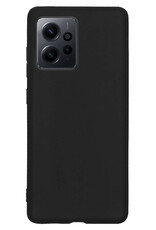 NoXx Hoes Geschikt voor Xiaomi Redmi Note 12 4G Hoesje Cover Siliconen Back Case Hoes Met 2x Screenprotector - Zwart