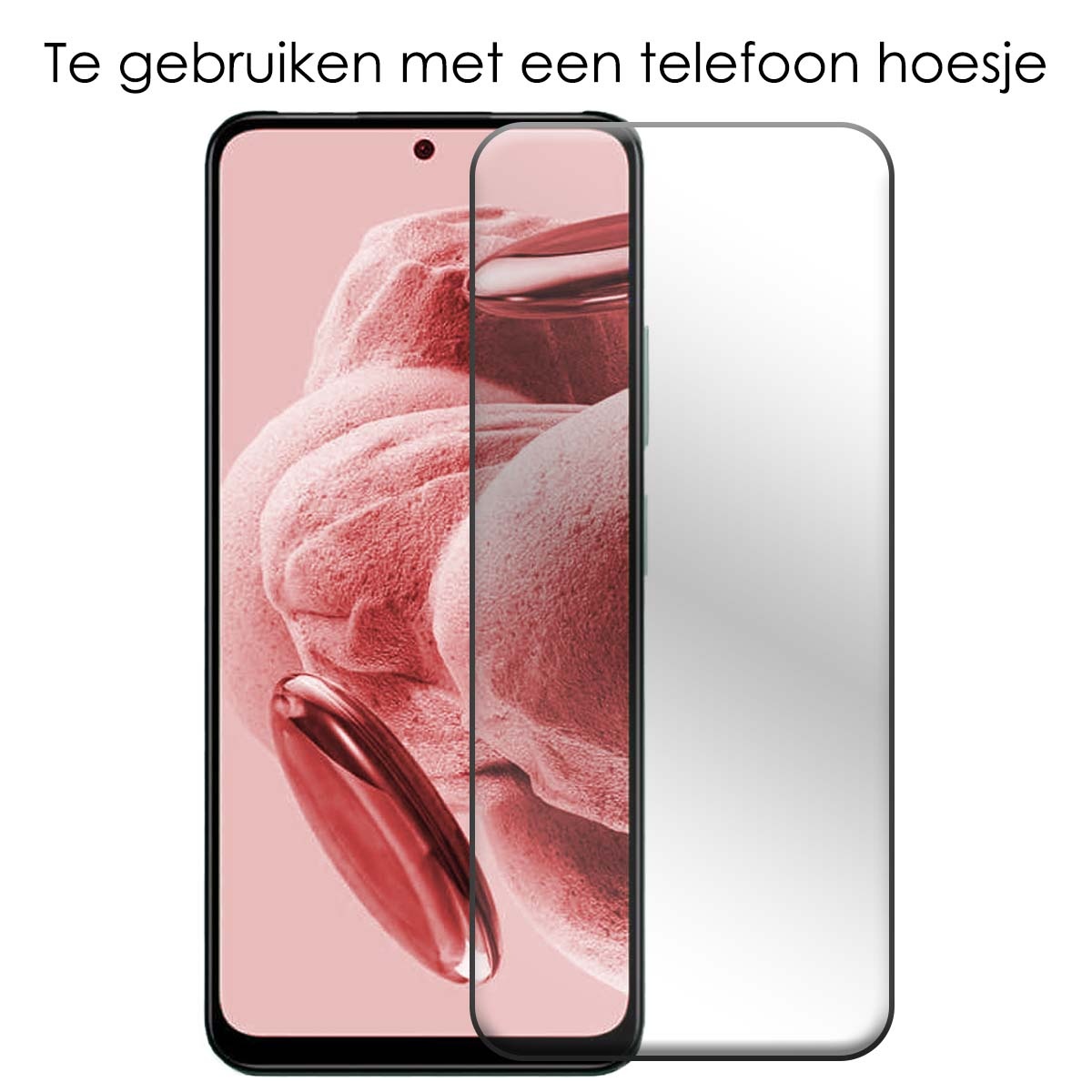 NoXx Hoes Geschikt voor Xiaomi Redmi Note 12 4G Hoesje Cover Siliconen Back Case Hoes Met 2x Screenprotector - Zwart