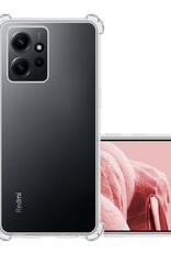 NoXx Hoes Geschikt voor Xiaomi Redmi Note 12 4G Hoesje Siliconen Cover Shock Proof Back Case Shockproof Hoes - Transparant
