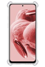 NoXx Hoes Geschikt voor Xiaomi Redmi Note 12 4G Hoesje Siliconen Cover Shock Proof Back Case Shockproof Hoes Met Screenprotector - Transparant
