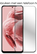 NoXx Hoes Geschikt voor Xiaomi Redmi Note 12 5G Hoesje Cover Siliconen Back Case Hoes Met Screenprotector - Zwart