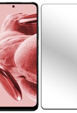 NoXx Hoes Geschikt voor Xiaomi Redmi Note 12 5G Hoesje Cover Siliconen Back Case Hoes Met Screenprotector - Zwart
