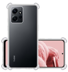 NoXx NoXx Xiaomi Redmi Note 12 5G Hoesje Shockproof - Transparant