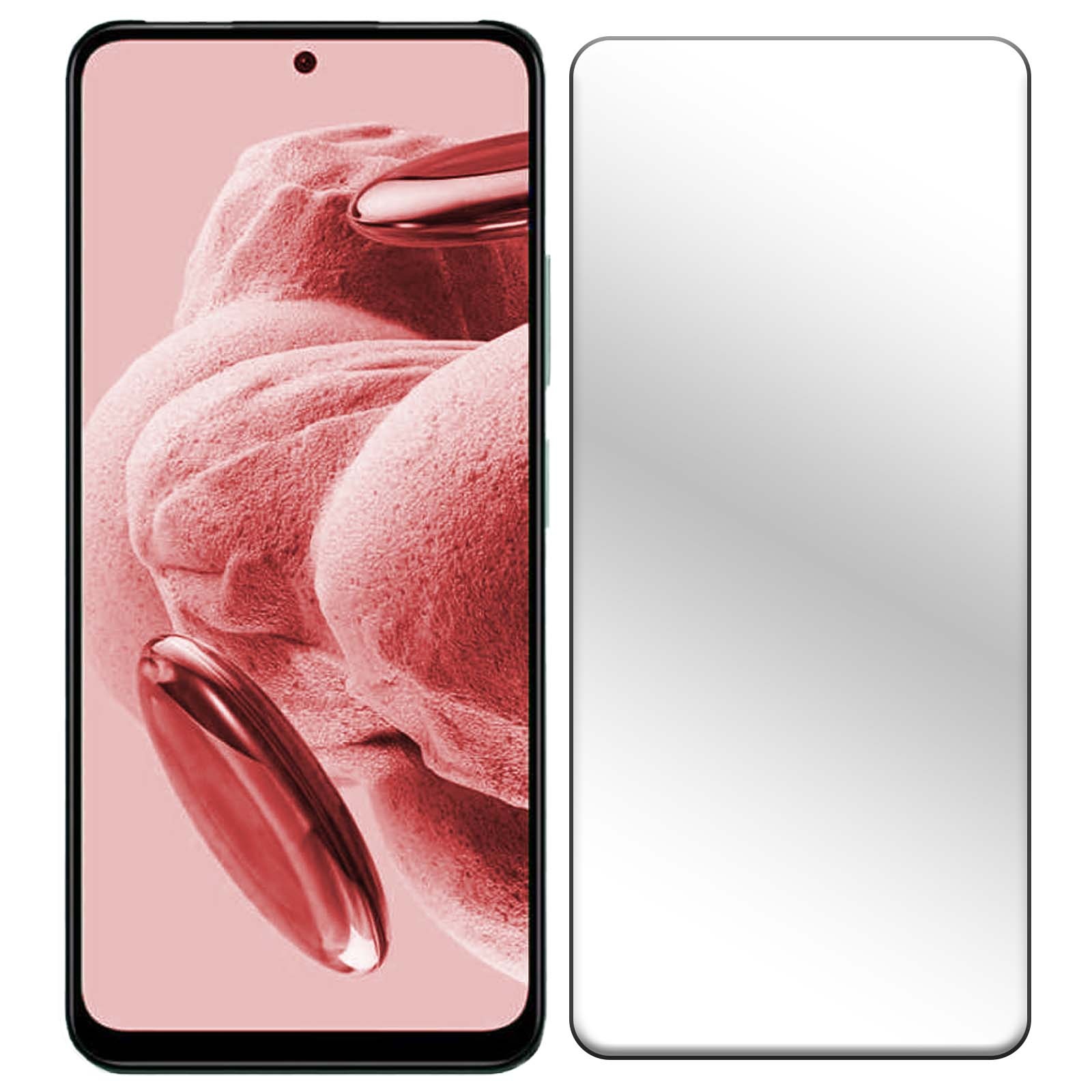 NoXx Hoes Geschikt voor Xiaomi Redmi Note 12 5G Hoesje Siliconen Cover Shock Proof Back Case Shockproof Hoes Met 2x Screenprotector - Transparant