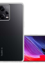 NoXx Hoes Geschikt voor Xiaomi Redmi Note 12 Pro Hoesje Cover Siliconen Back Case Hoes - Transparant