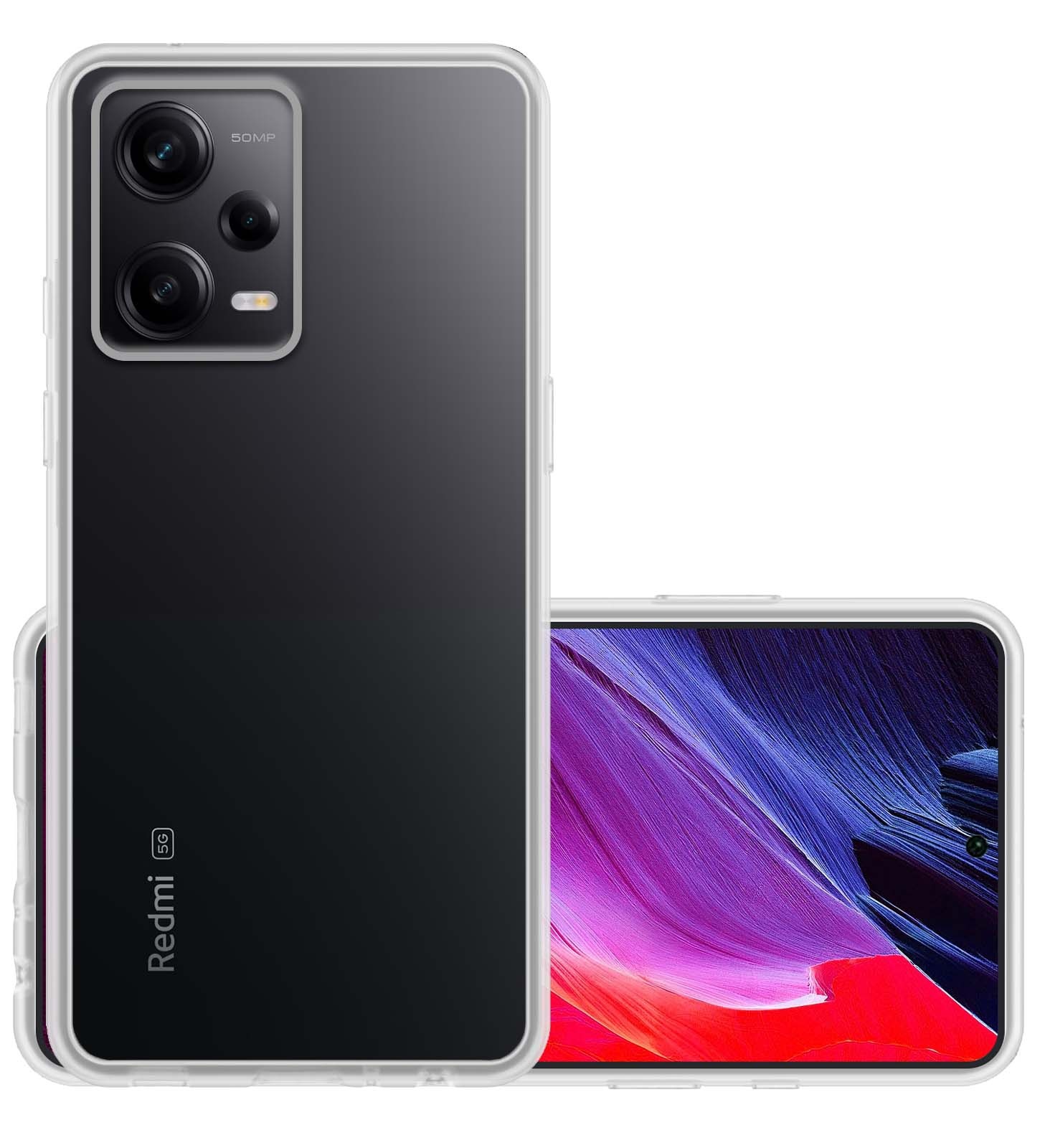NoXx Hoes Geschikt voor Xiaomi Redmi Note 12 Pro Hoesje Cover Siliconen Back Case Hoes - Transparant